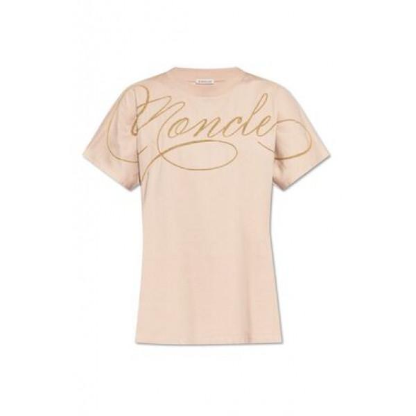 Moncler Embroidered Logo Cotton T-Shirt