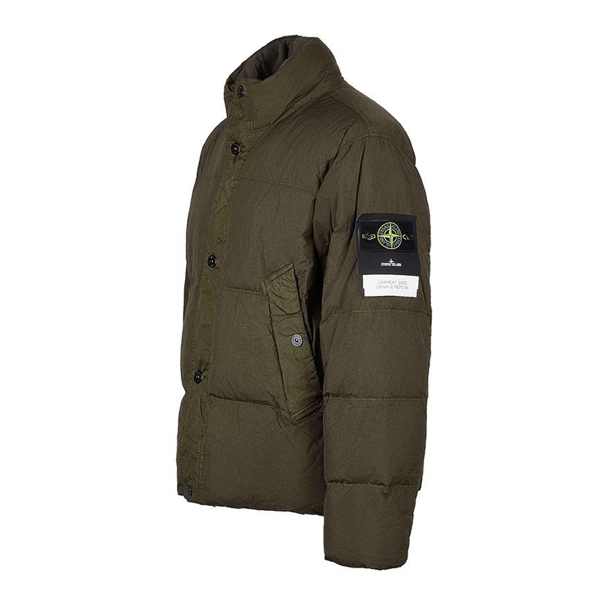 STONE ISLAND Crinkle Reps NY Down Jacket Men FW26 Green
