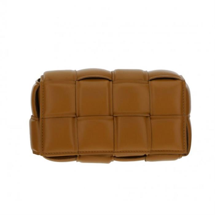 Bottega Veneta Camel Padded Cassette Belt Bag