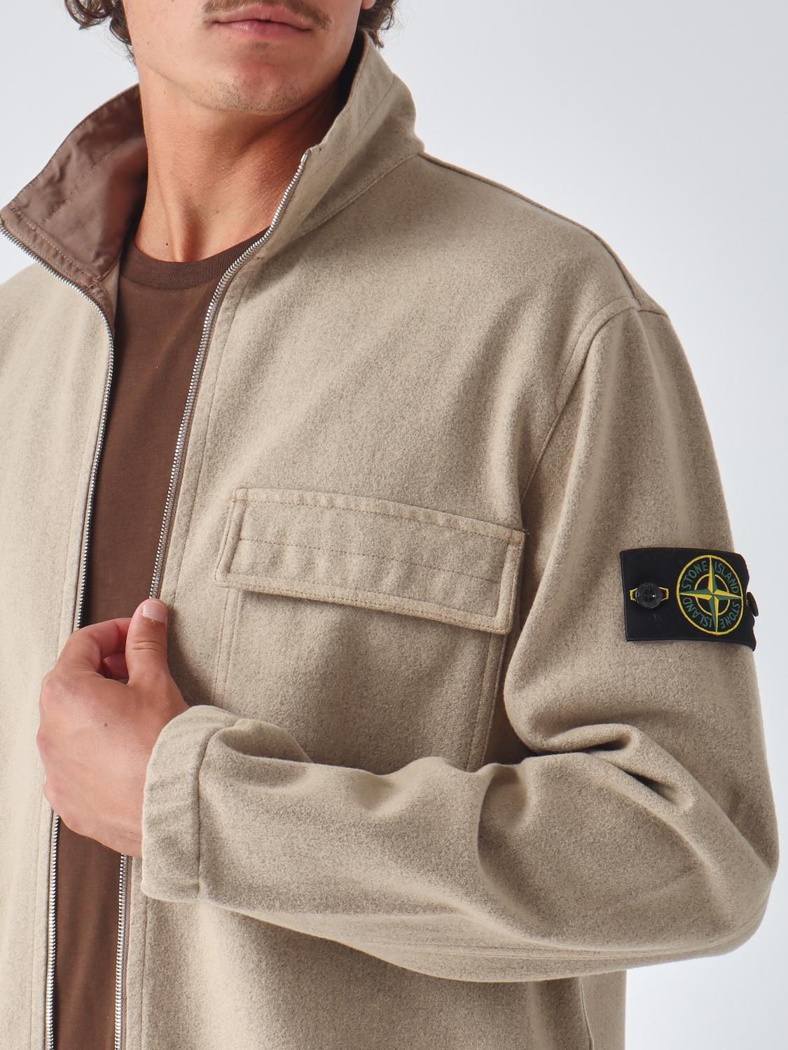 STONE ISLAND Long Sleeve Cotton Shirt Navy Men