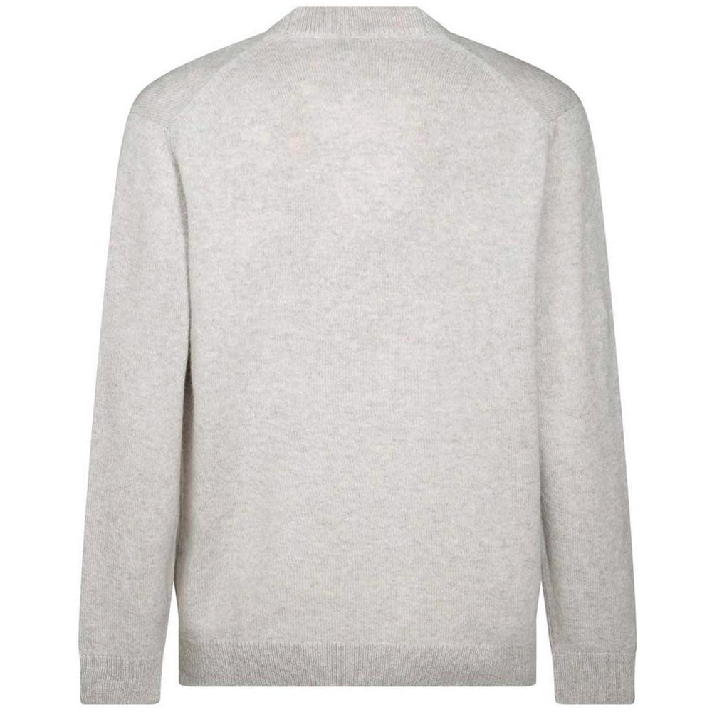 Maison Kitsune Bold Fox Head Patch Wool Cardigan Navy Men
