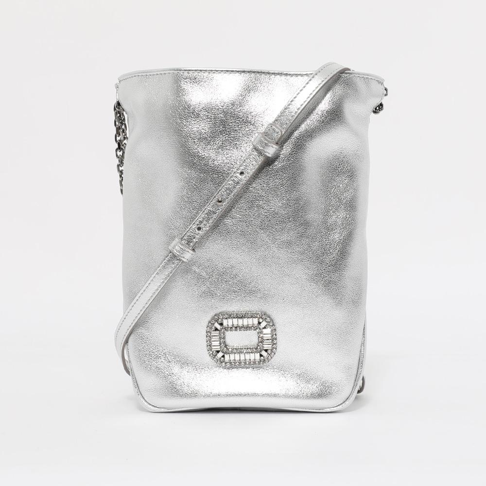 Roger Vivier Pilgrim Leather Mini Women’s Bucket Bag RBWABDK0000 L4QB200