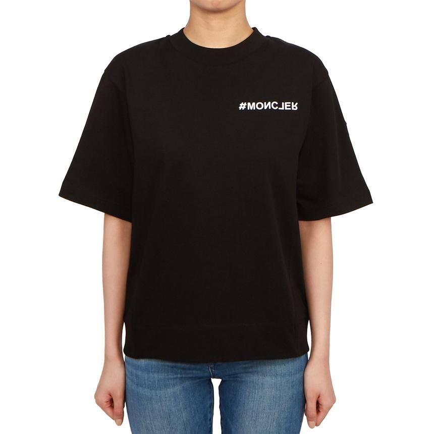 Moncler Grenoble Women’s Short Sleeve T-Shirt Black Cotton