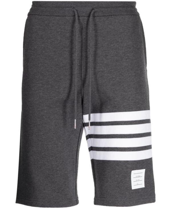 THOM BROWNE Classic Loopback 4-Bar Sweat Shorts Gray Men's