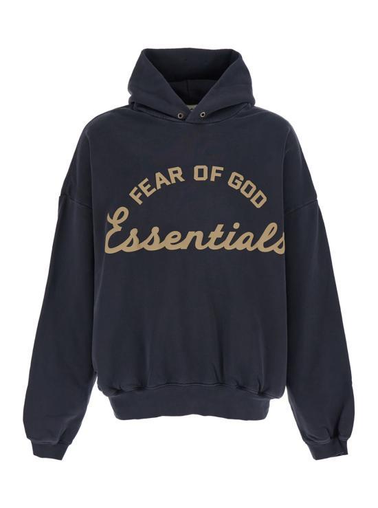 Fear of God Faded Black Oversized Cotton Hoodie