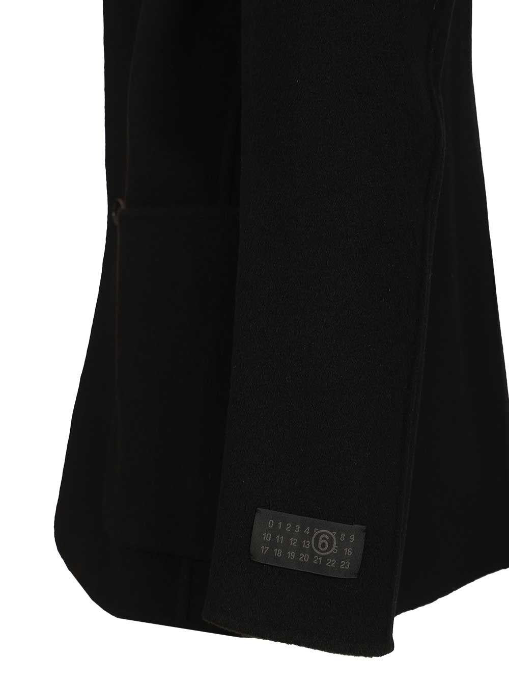 Maison Margiela Black Wool Blend Single-Breasted Suit Jacket