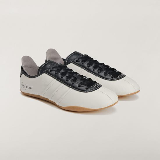 Y-3 Black Leather Low-Top Sneakers JR6645 DOM