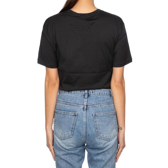 Balmain Monster Eye Print Short Sleeve T-Shirt Women Black