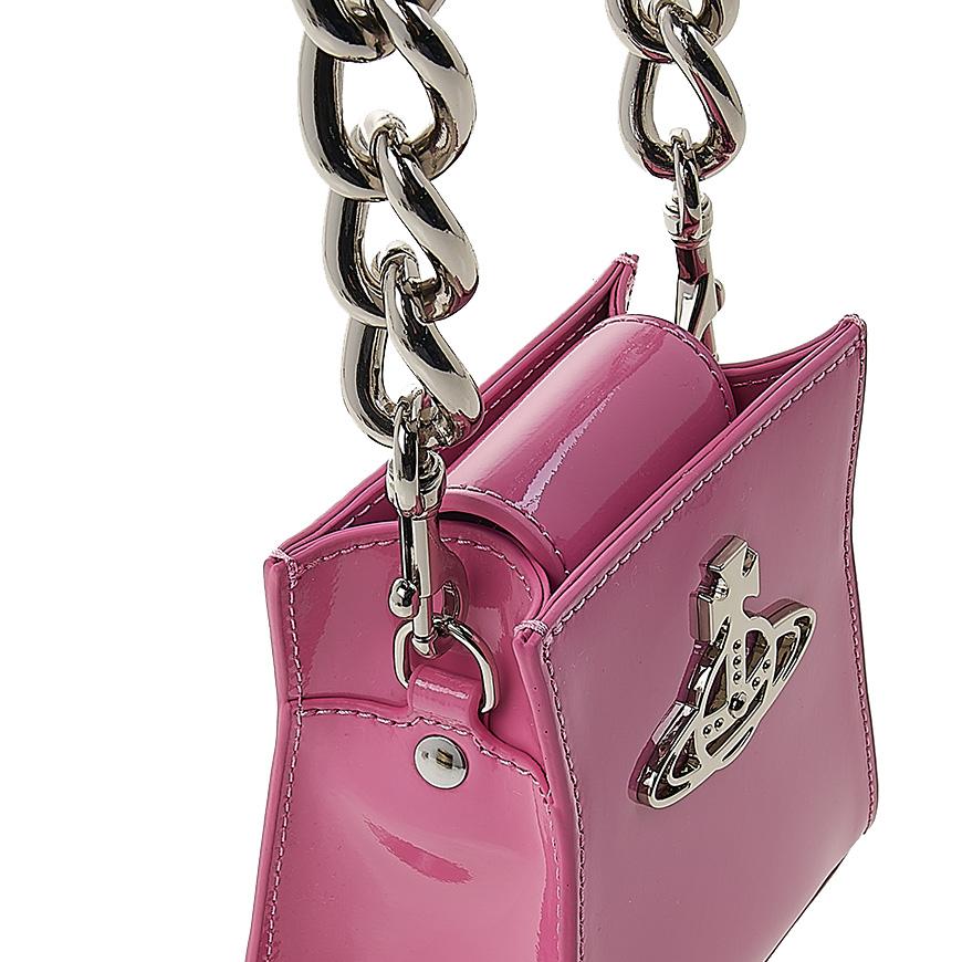 Vivienne Westwood Kelly Small Handbag Green Leather Tote Bag
