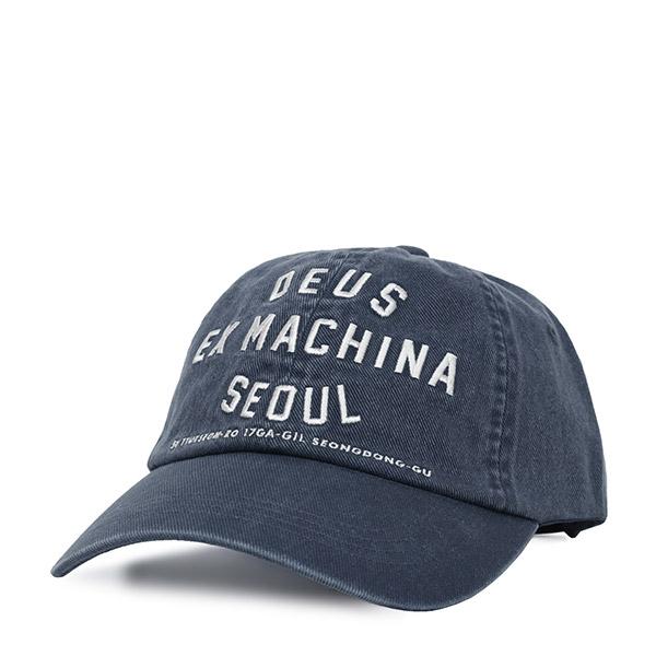 Deus Ex Machina Navy College Seoul Address Baseball Cap D261 UHA 010