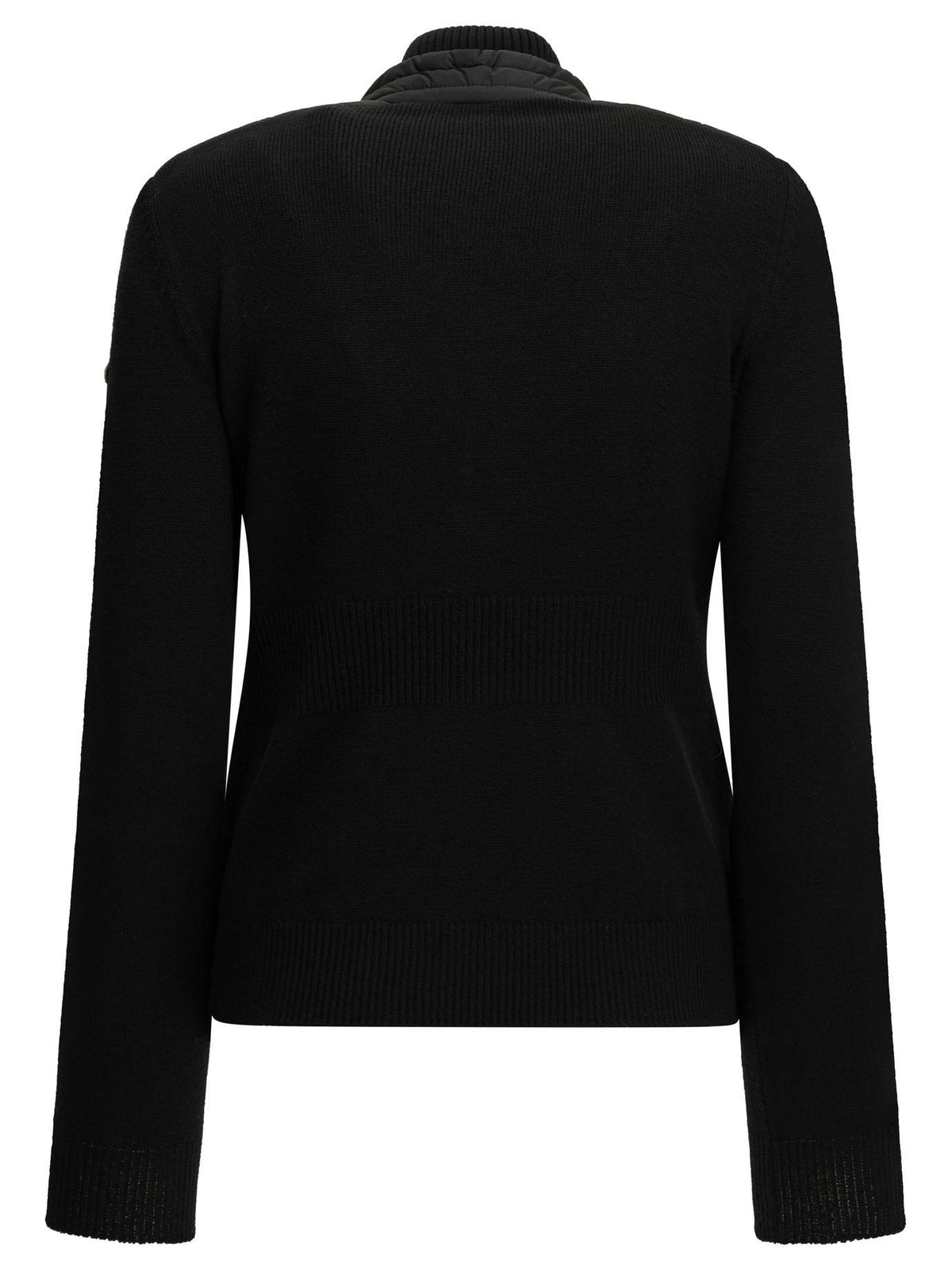 Moncler Black Wool Knit Cardigan