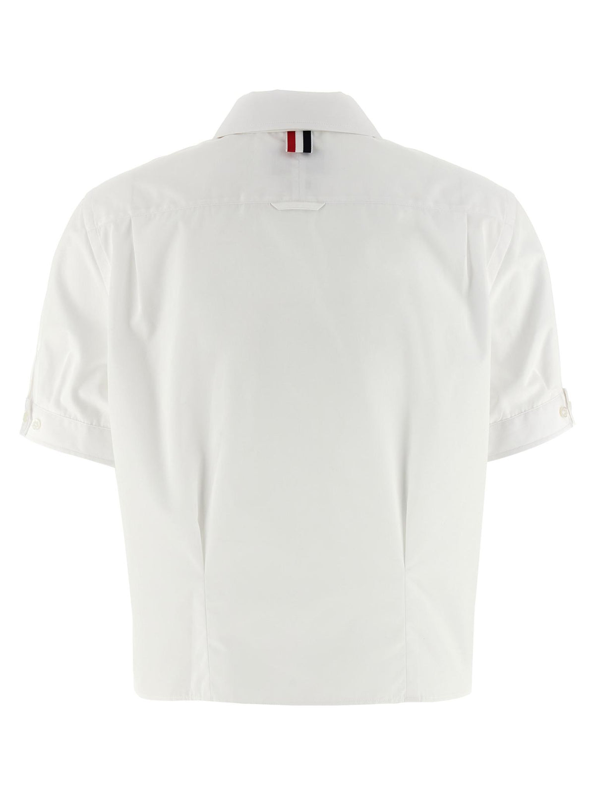 THOM BROWNE White Short Sleeve Shirt
