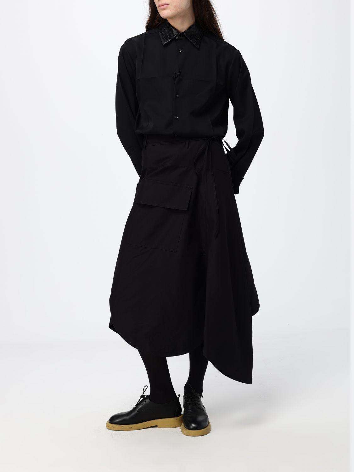 Bottega Veneta Black Long Sleeve Button-Up Shirt