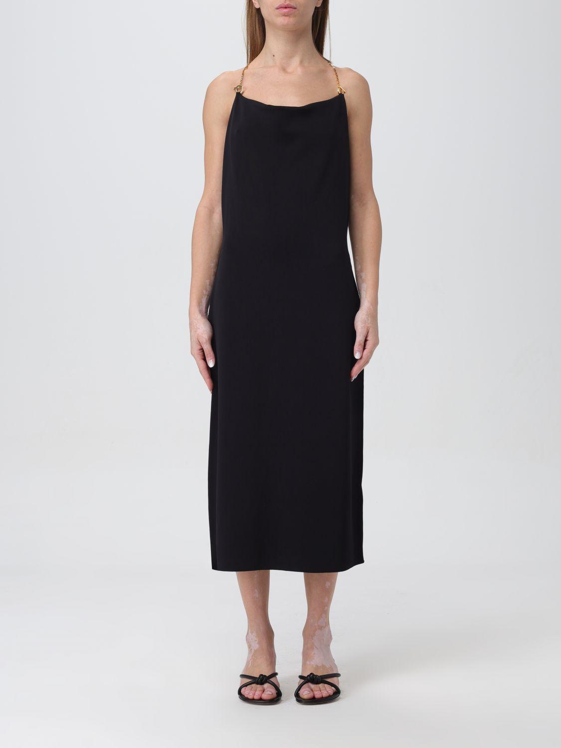 Bottega Veneta Black Sleeveless Midi Dress