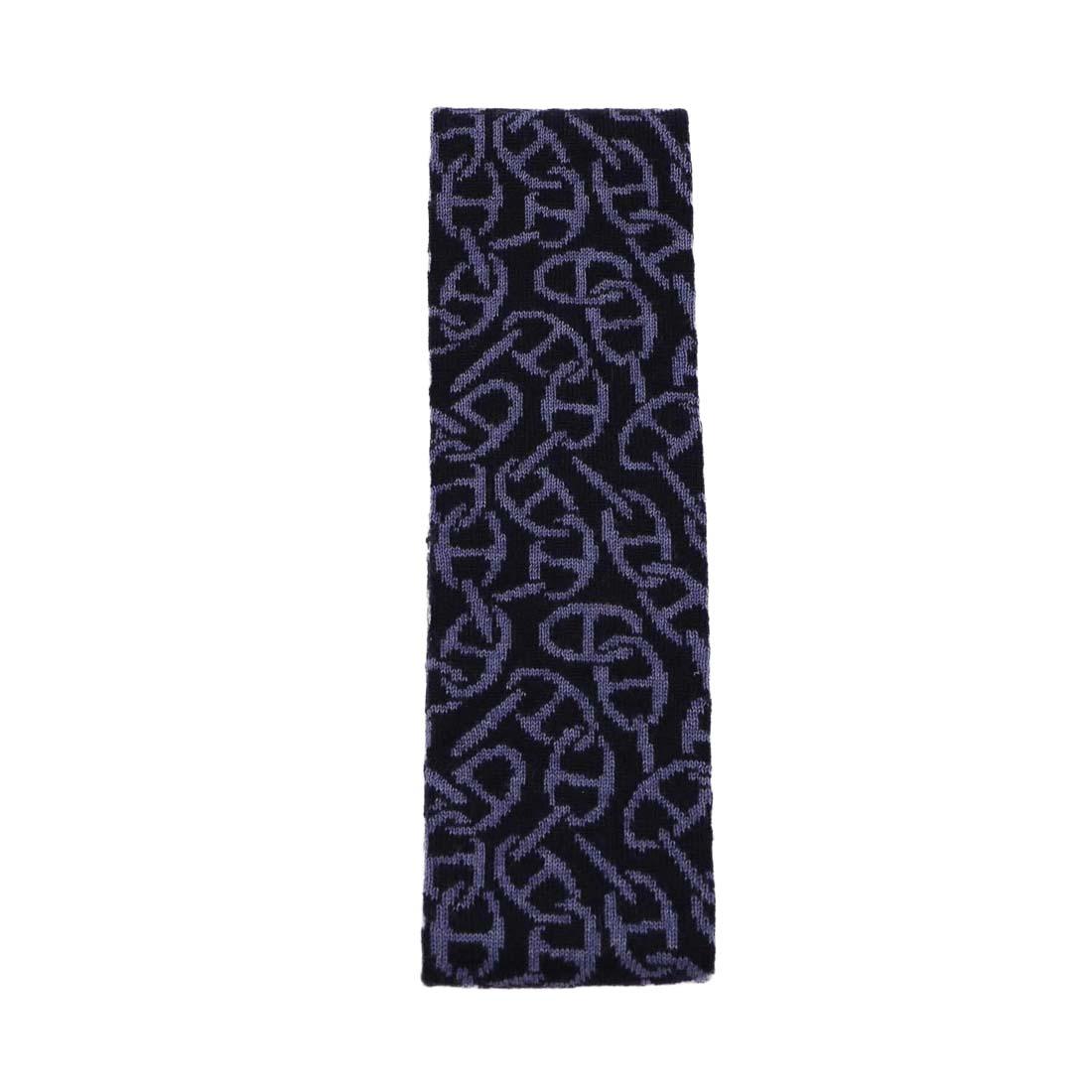 HERMES Giovanna Headband Ecru Beige Bleu Noir