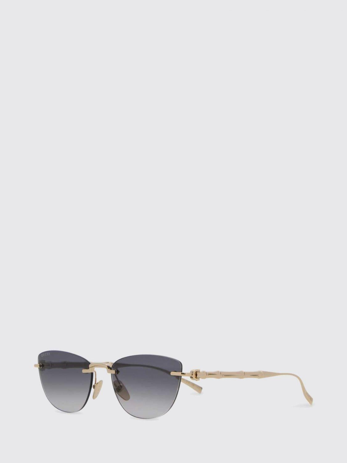 GUCCI Black Acetate Cat-Eye Sunglasses