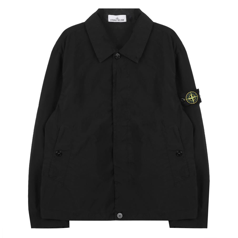 STONE ISLAND Woven Patch Logo Zip Jacket Black Men’s K1S154100025 S0042 V0029