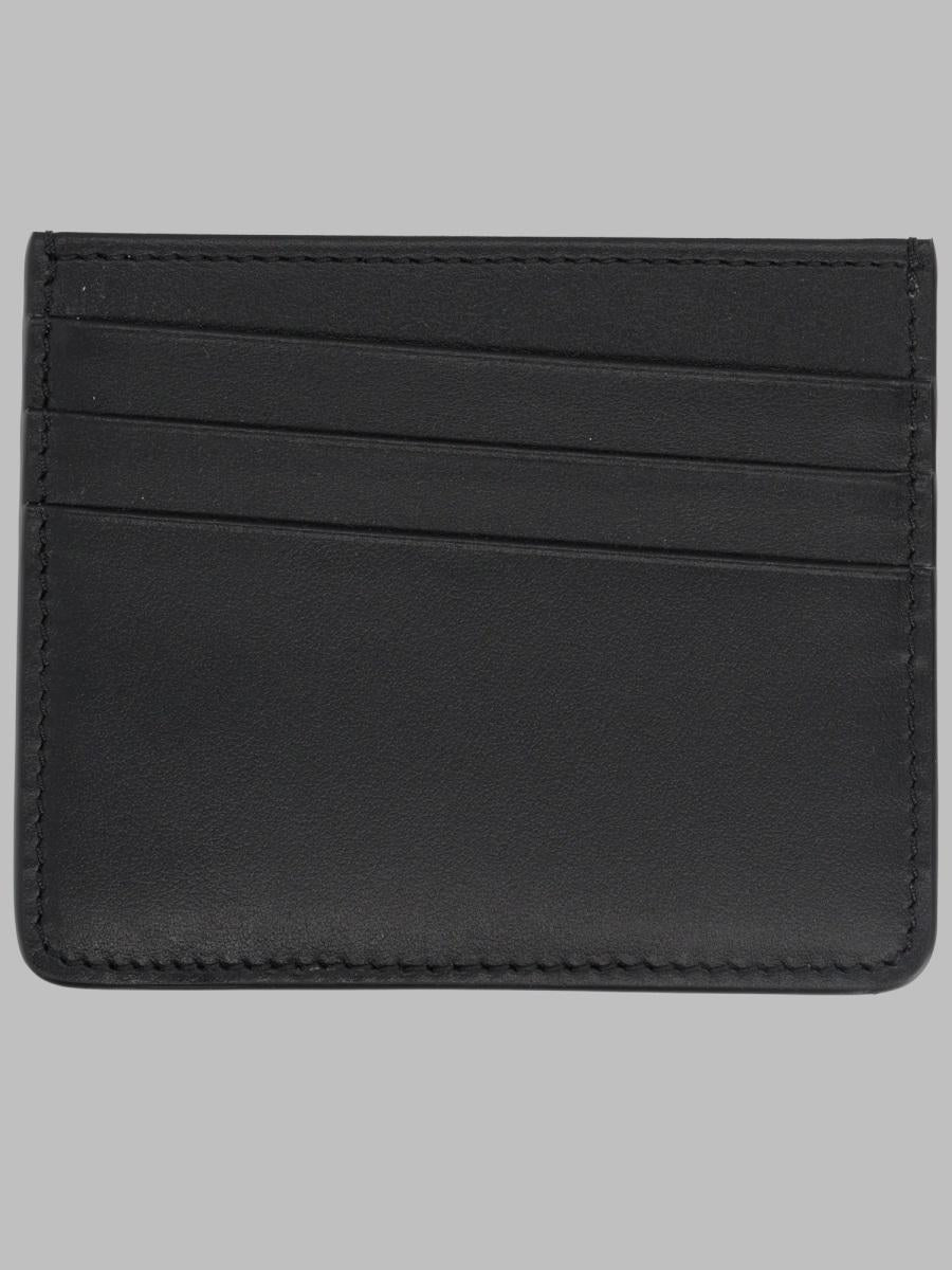 Maison Margiela Black Leather Card Holder Wallet