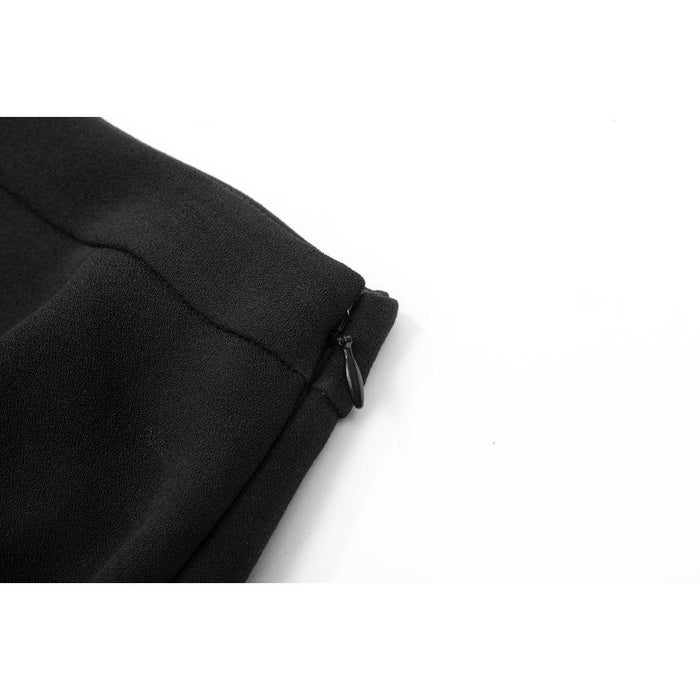 AMI Flare Mini Skirt Black Wool