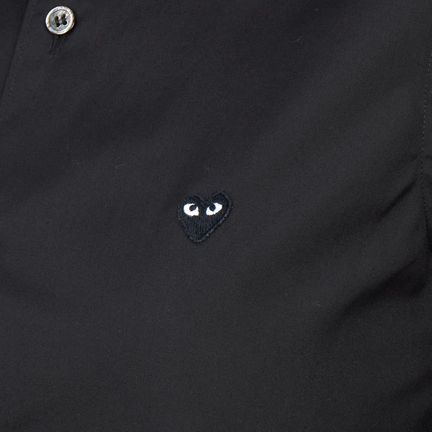 Comme des Garcons Mini Black Heart Patch Women’s Shirt AZ B013 051 1
