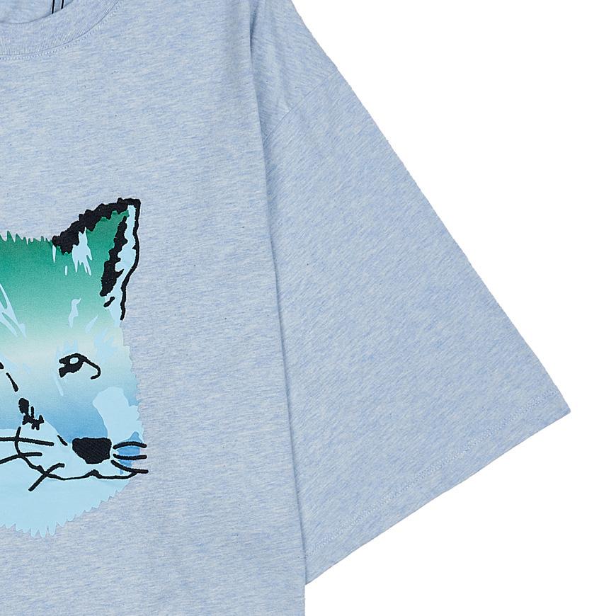 Maison Kitsune Men’s Fox Head Print T-Shirt KM00118KJ0008 BHM