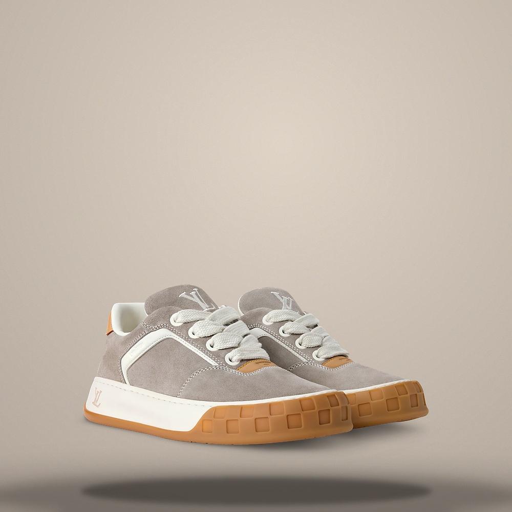 Louis Vuitton Grey LV Tilted Low-Top Sneakers 1AKQJ0