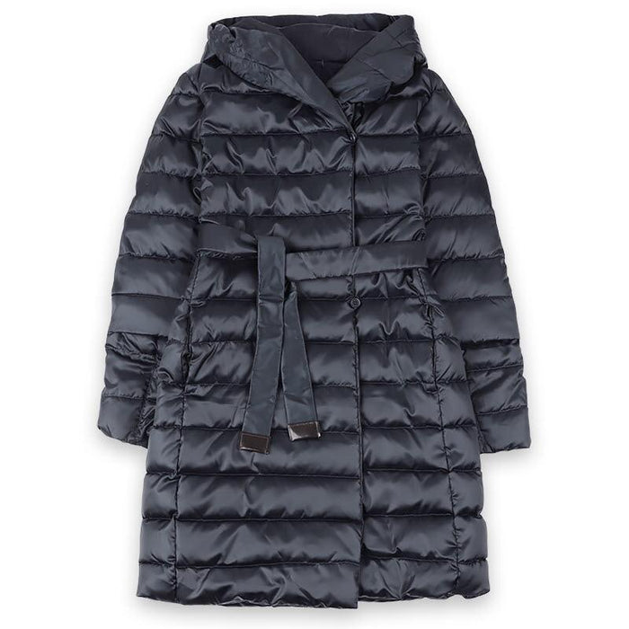 Max Mara Womens Reversible Belted Puffer Coat Navy 2529496055600 002