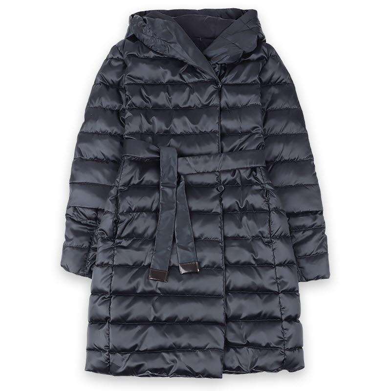 Max Mara Womens Reversible Belted Puffer Coat Navy 2529496055600 002