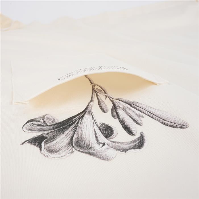 WOOYOUNGMI Flower Back Logo T-Shirt Navy Men’s