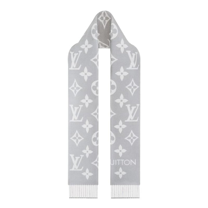 Louis Vuitton LV Essential Scarf Black Gray Navy Scarf