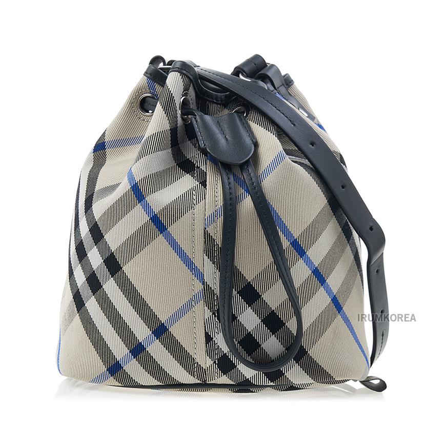 BURBERRY Mini Check Bucket Shoulder Ba 8105766 LL MN DRAWSTRING BUCKET CJ1 B9629