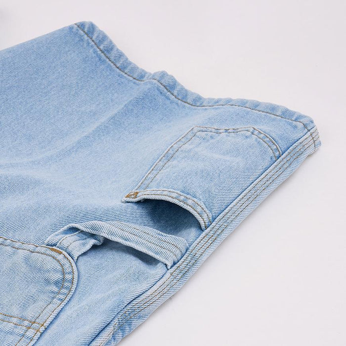 CARHARTT WIP Single Knee Denim Shorts Men Blue
