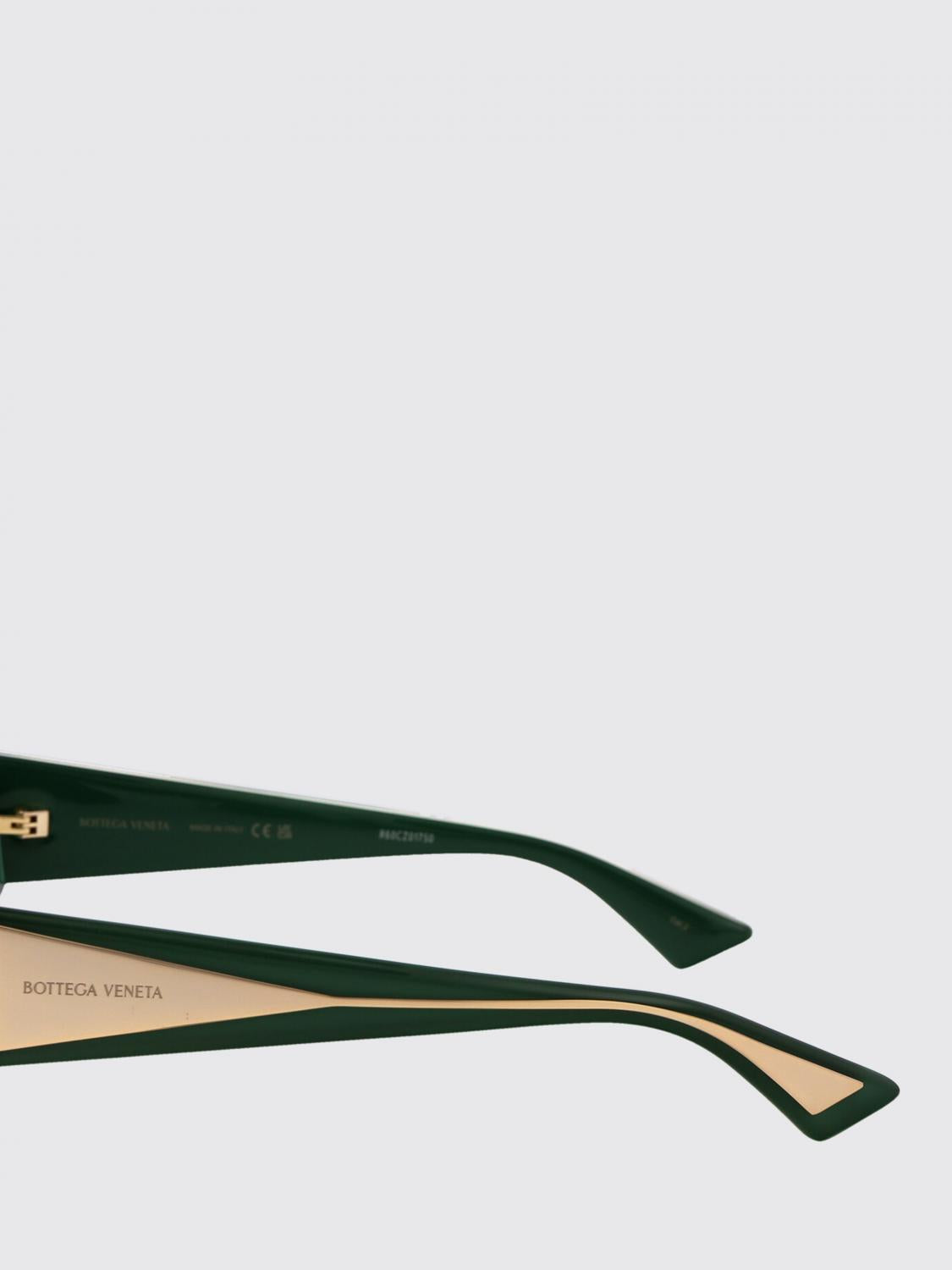 Bottega Veneta Brown Acetate Rectangle Sunglasses