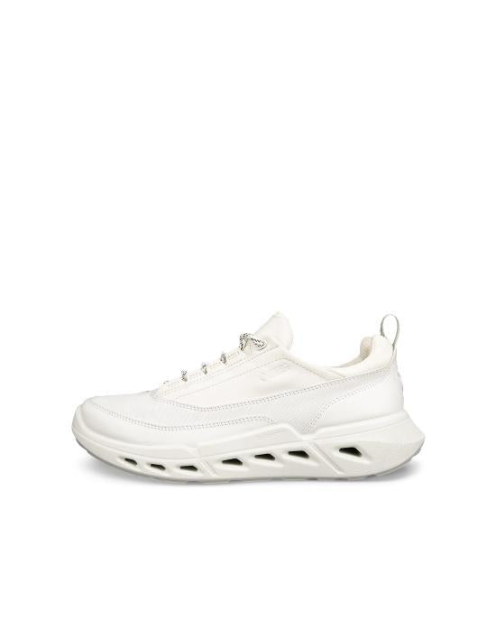 ecco Leather Low-Top Sneakers White Women’s 850303 57019 WHITE DOM