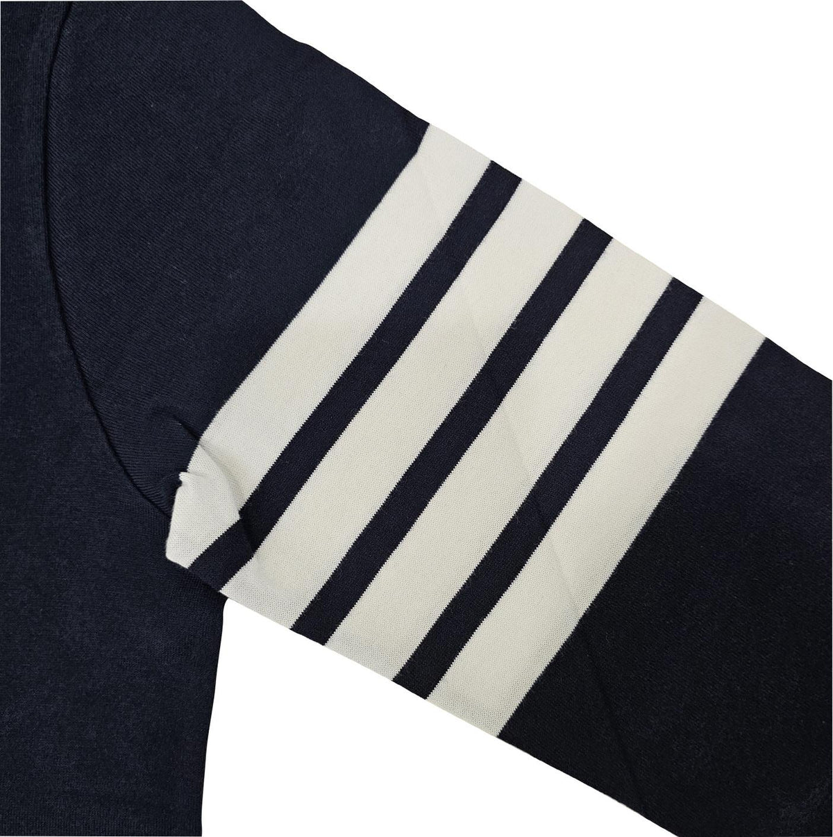 THOM BROWNE Women’s Diagonal Stripe Long Sleeve T-Shirt FJS103G 07862 415