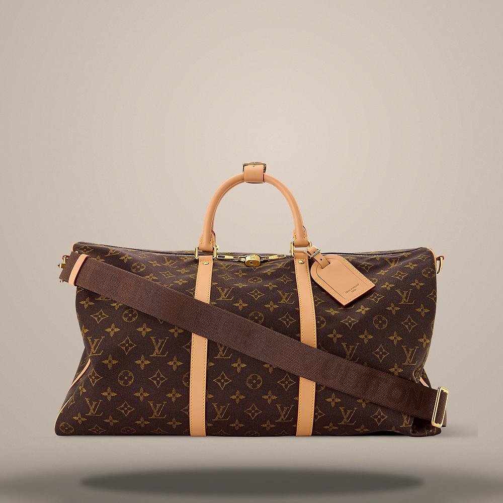 Louis Vuitton Monogram Keepall Bandouliere 50 Crossbody Bag M2A497