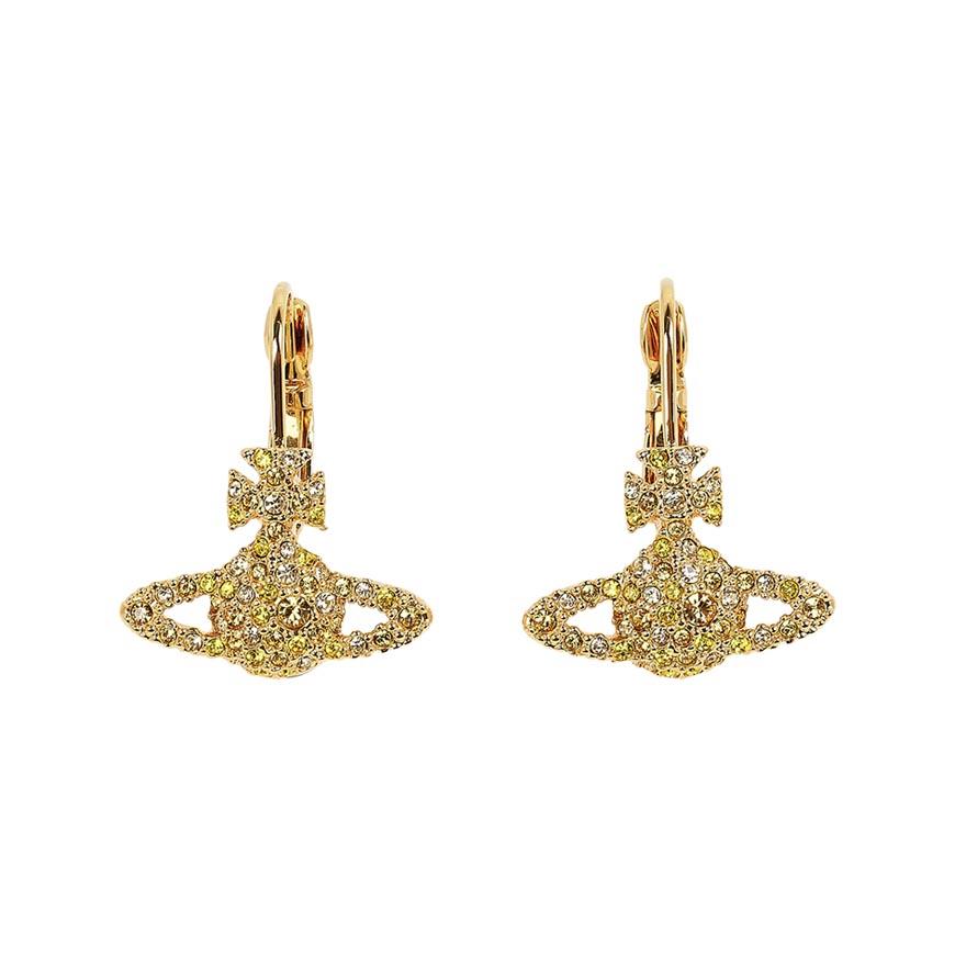 Vivienne Westwood Grace Bas Relief Earrings Silver-Tone