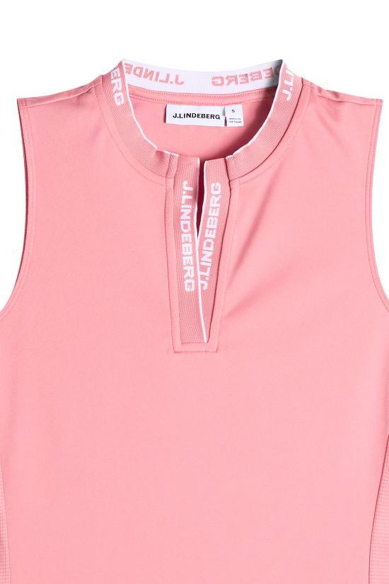 J LINDEBERG LEYA Sleeveless Top GWJT17069S226 FLAMINGO PLUME DOM