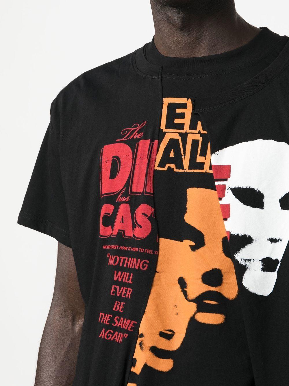 Raf Simons Men's Die Cast Print Double Layer T-Shirt 222 M141B 19001 0099