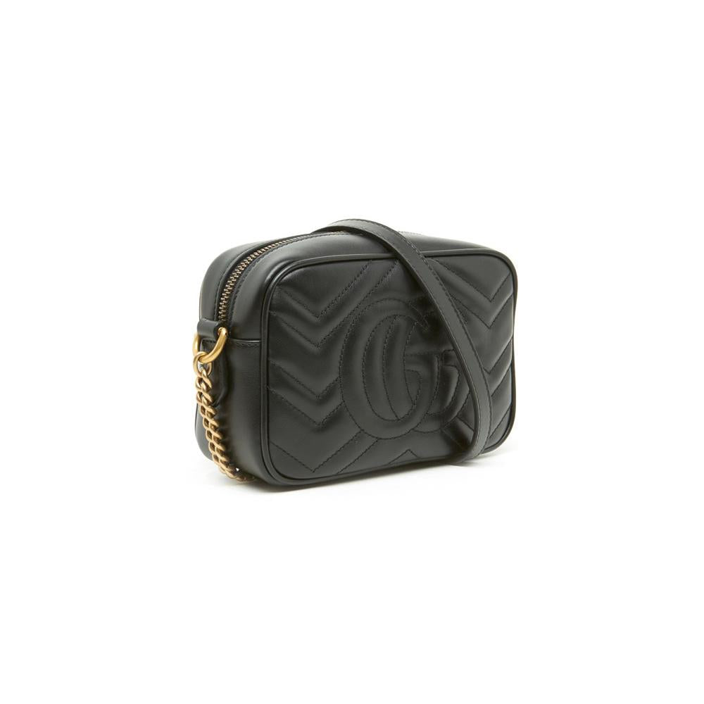GUCCI GG Marmont Quilted Leather Shoulder Crossbody Bag 448065 DTD1T 1000