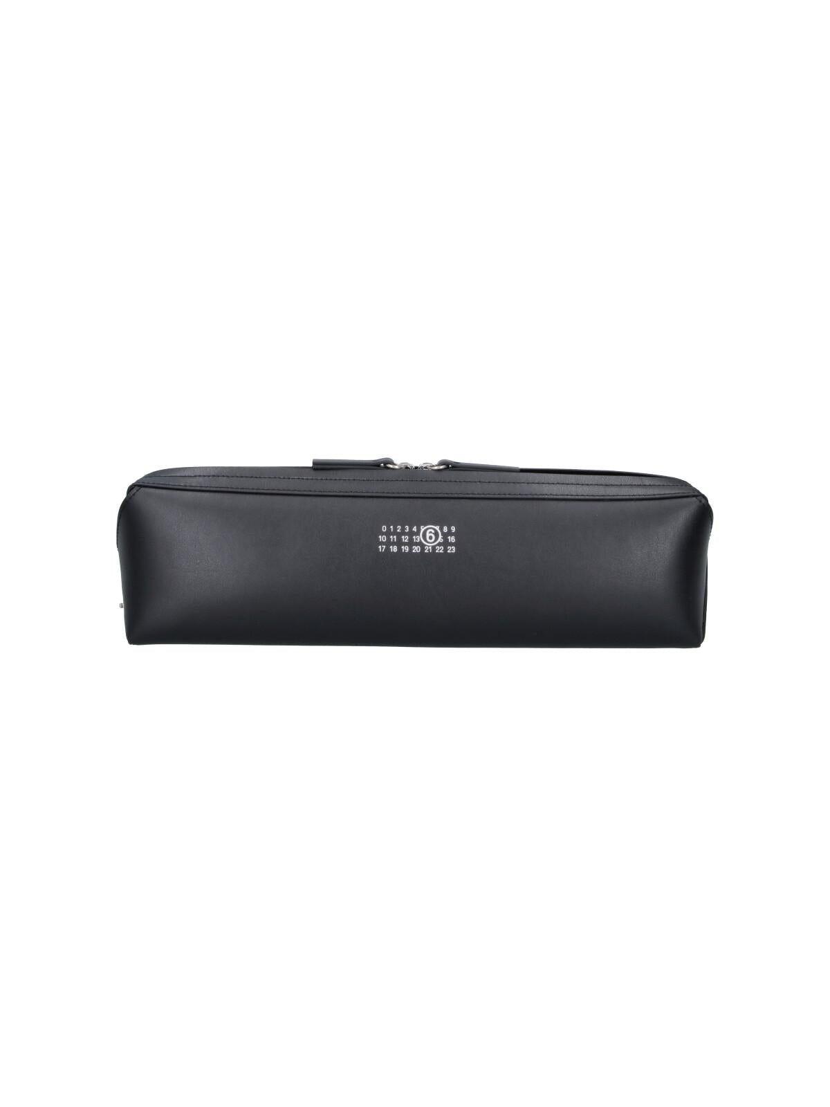 Maison Margiela Black Leather Clutch Bag