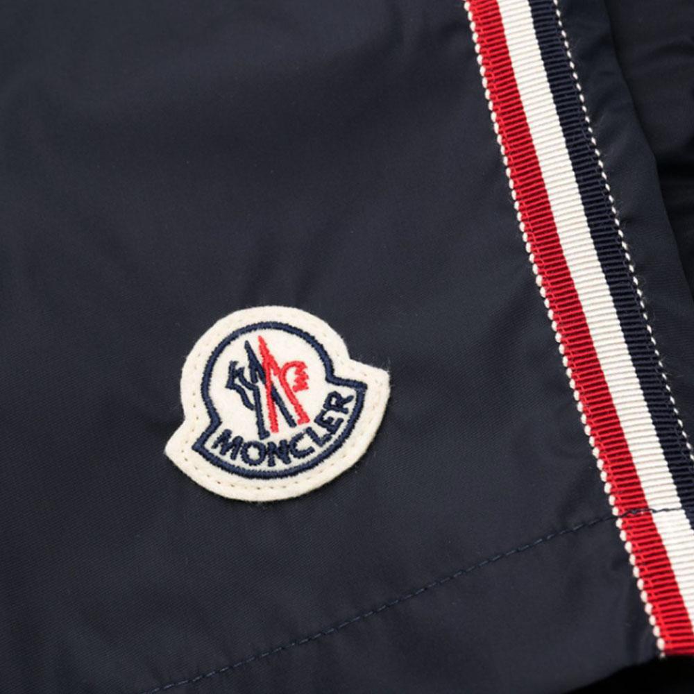 Moncler Navy Logo Patch Swim Shorts Men