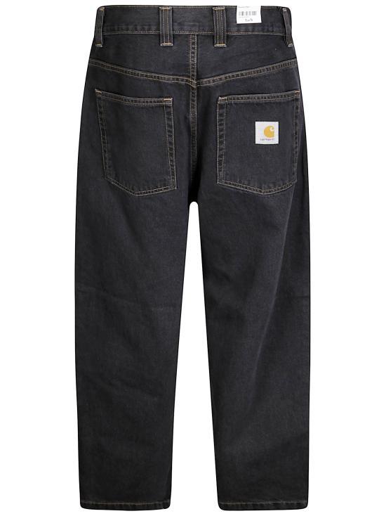 CARHARTT WIP Black Stone Washed Brandon Denim Pants Men