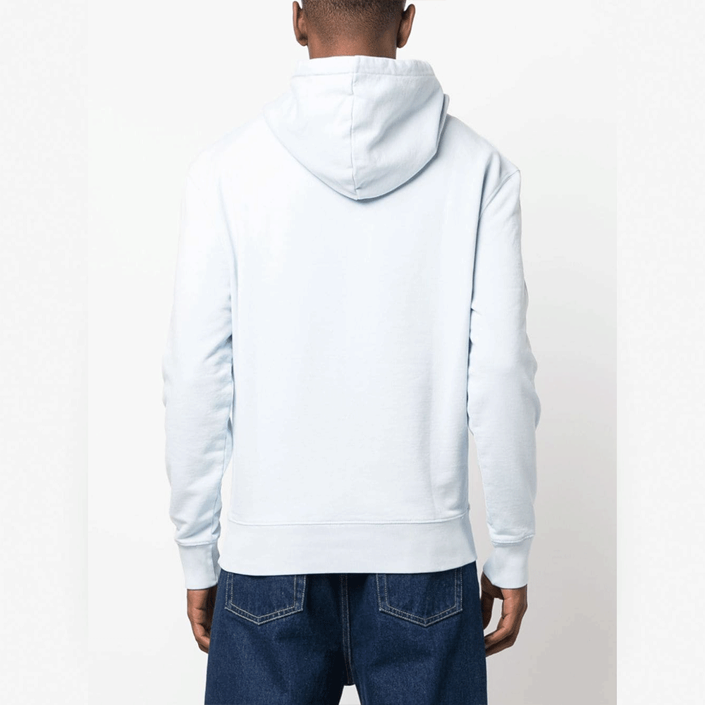 Maison Kitsune Men’s Chillax Fox Regular Fit Hoodie Navy Cot LM00706 KM0001 P422