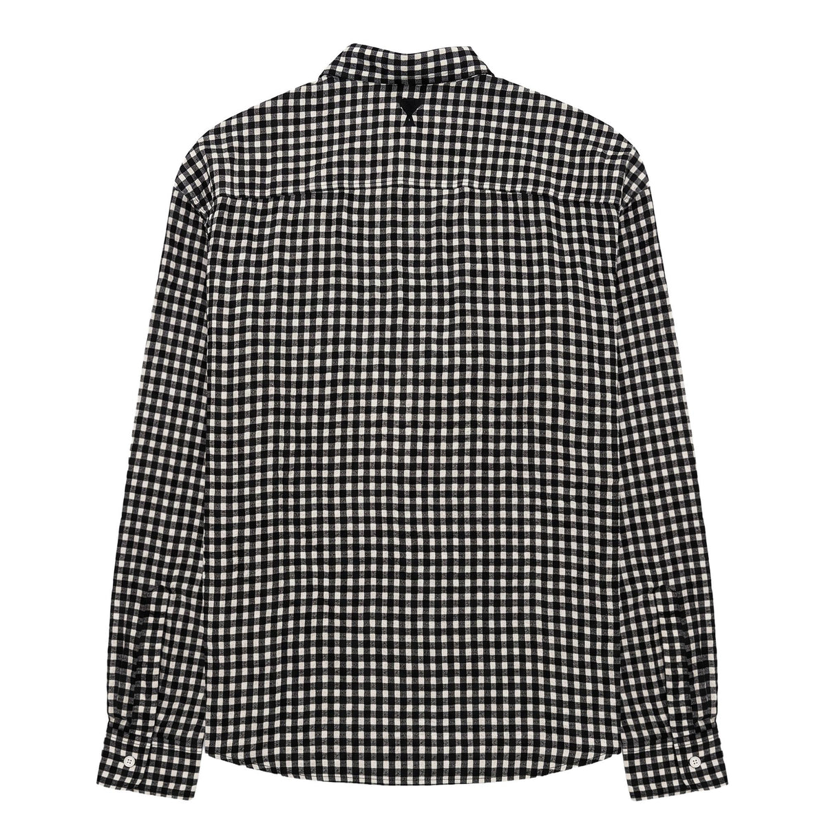 AMI Heart Embroidered Gingham Print Shirt USH126 VI0017 194