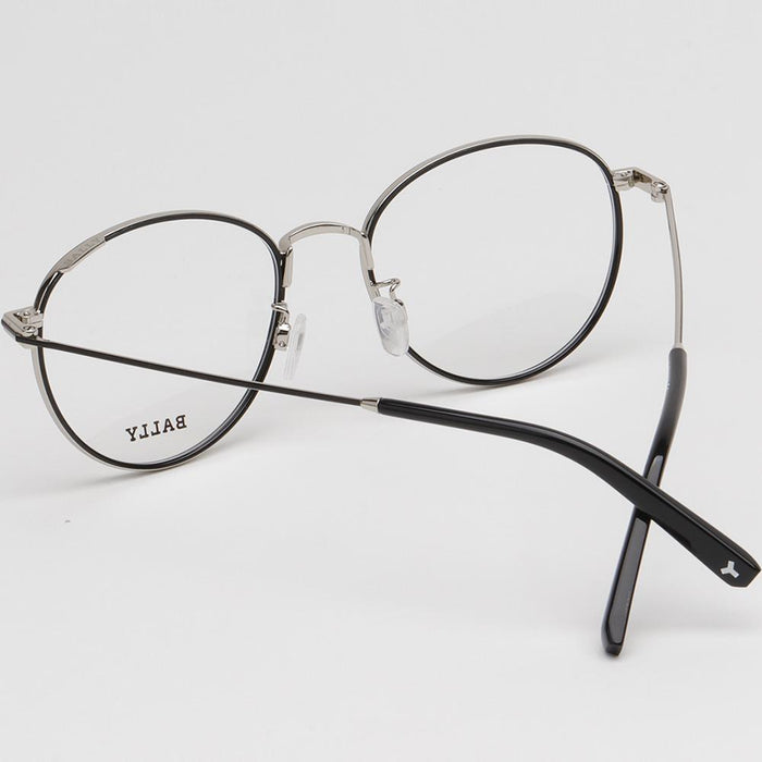 BALLY Round Metal Windsor Rim Eyeglass Frames Unisex BY5034H 005