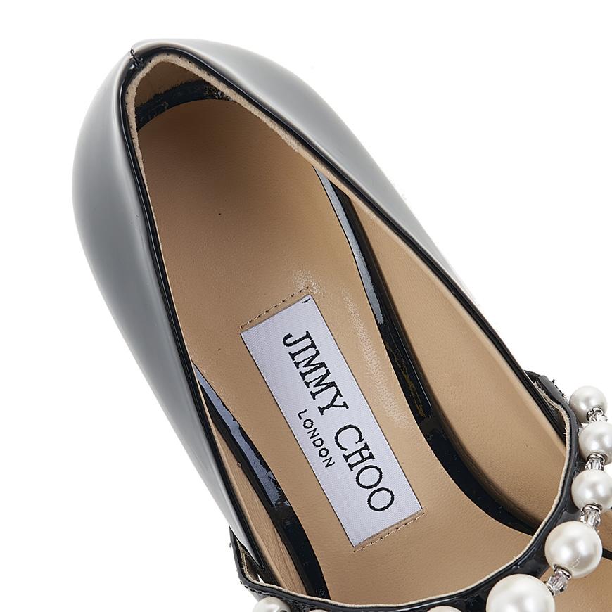 Jimmy Choo Aid Pumps Women’s Heels ADE 45 XKM BLACK WHITE