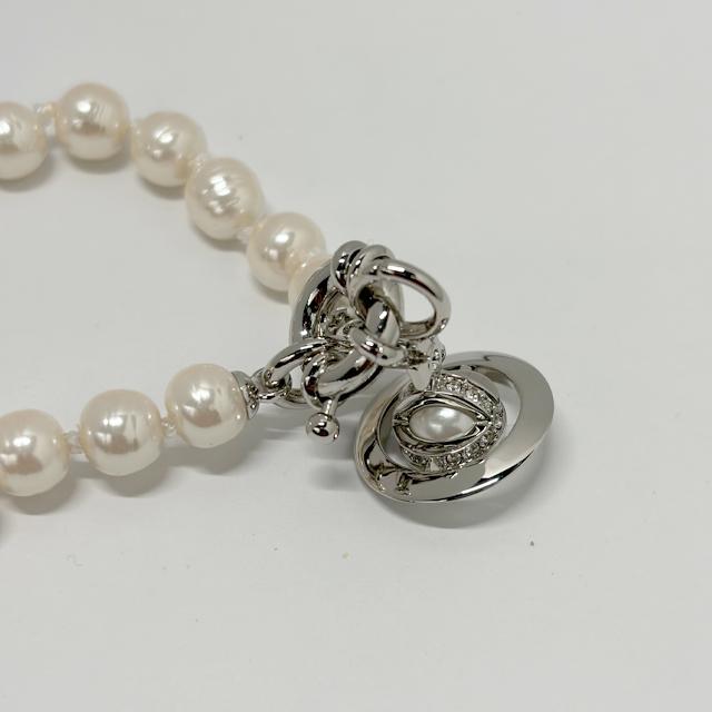 Vivienne Westwood ALEKSA Pearl Bracelet Silver-Tone