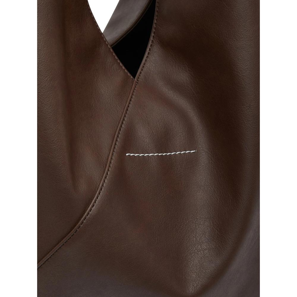 Maison Margiela Black Leather Tote Bag