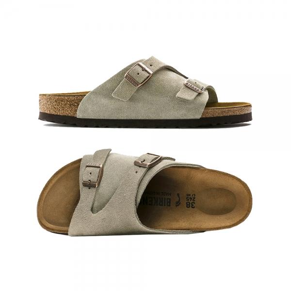 Birkenstock Zurich Narrow Fit Suede Sandals Taupe Women’s 0050463 TAUPE